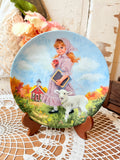VINTAGE NURSERY RHYME PLATE - “Mary Had a Little Lamb”