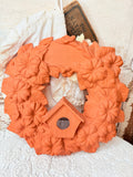 LARGE TERRACOTTA BIRDHOUSE WREATH