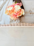 VINTAGE MID CENTURY WICKER BED SERVING TRAY