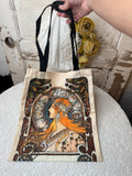 VINTAGE INSPIRED LADY TOTE BAG