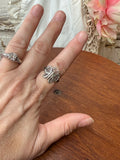 VINTAGE MARKED 925 SILVER BUTTERFLY RING