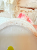 VINTAGE ITALY PINK ROSE VASE