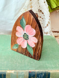 VINTAGE WOODEN CLOTHESPIN HOLDER