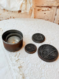 VINTAGE SET OF BRONZE JARS