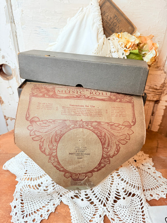 1896 antique piano roll ￼