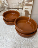 PAIR OF MEXICAN POTTERY BOWL DISHES - 2 PAIRS AVAILABLE