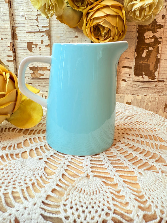 VINTAGE MIKASA BLUE MIDCENTURY CERA-STONE CREAMER