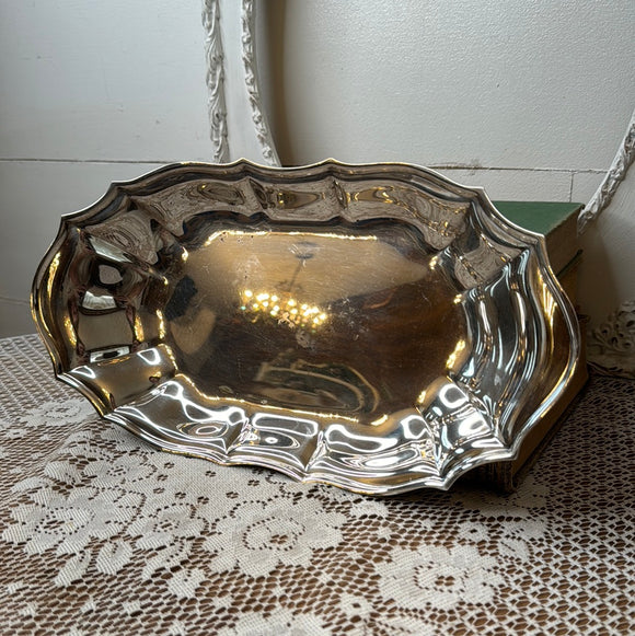 SILVER VINTAGE DETAILED TRAY