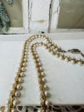 ORNATE DOUBLE PEARL VINTAGE NECKLACE