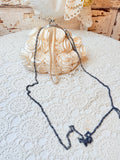 VINTAGE SILK ROSETTE PURSE