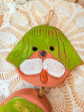VINTAGE TERRACOTTA PUP HANGING DECOR