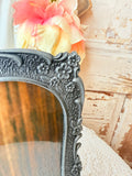 DETAILED METAL FRAME WITH COFFEE ART