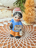 VINTAGE CHRISTMAS BELL - BOY CAROLER