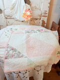 VINTAGE PAIR OF QUILT PILLOW SHAMS