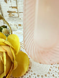 VINTAGE PINK FROSTED GLASS OVAL TRAY