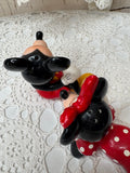 VINTAGE MICKEY AND MINNIE SALT AND PEPPER SHAKERS