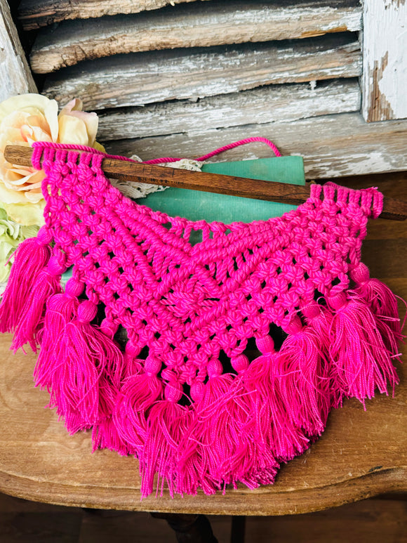 MACRAME VIBRANT DECOR - PINK