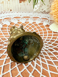 LARGE BRASS PATINA VICTORIAN VINTAGE BELL