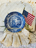 MADE IN ITALY SPODE BLUE AND WHITE TOILE STYLE ITALY BOWL