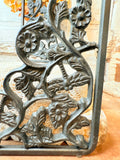 SET OF 2 FLORAL IRON BRACKET DECOR PIECES - 2 SETS AVAILABLE