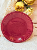 VINTAGE FIESTA BURGUNDY PLATE