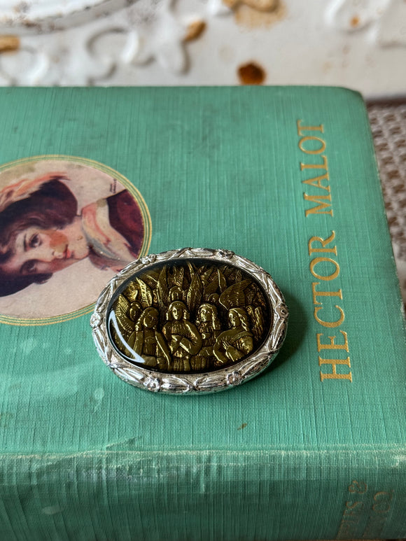 ANTIQUE BROOCH - ANGELS