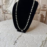 VINTAGE ROSARY - PEARL - 2 AVAILABLE