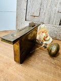SOLID BRASS ANTIQUE DOORKNOB SET DECOR