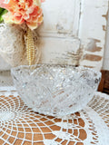 VINTAGE CRYSTAL CUT GLASS BOWL