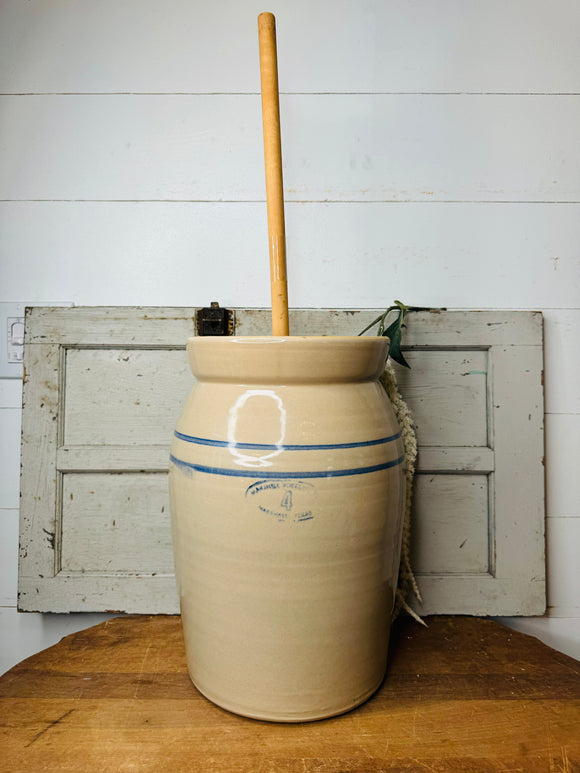 XXXL VINTAGE CROCK BUTTER CHURN