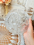 VINTAGE CRYSTAL CUT GLASS BOWL