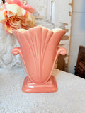 VINTAGE RED WING POTTERY FAN PLANTER