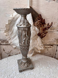 VINTAGE VICTORIAN SHABBY CHIC TALL CANDLESTICK HOLDER