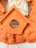 LARGE TERRACOTTA BIRDHOUSE WREATH