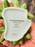VINTAGE LENOX BIRD STATUETTE - HOODED WARBLER