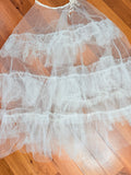 VINTAGE 1950S TULLE PETTICOAT WITH RUFFLES