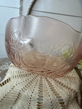 ARCOROC VINTAGE FRANCE LARGE PINK GLASS SERVING BOWL