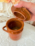 VINTAGE OLIVE JAR HAND MADE POTTERY