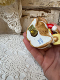 VINTAGE HOMCO CHRISTMAS STATUETTE - SANTA CHIPMUNK WITH PRESENT