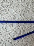 SET OF 2 VINTAGE PARK CENTRAL RESTAURANT COBALT BLUE GLASS BAR STIRRERS