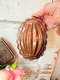 VINTAGE COPPER SCALLOPED MOULD