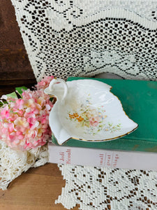 FLORAL LEAF VINTAGE DISH