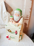 VINTAGE LARGE LENOX SANTA COOKIE JAR