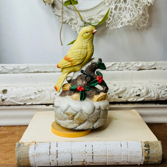 VINTAGE BIRD MUSIC BOX