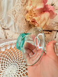 VINTAGE MURANO GREEN GLASS LEAF DISH