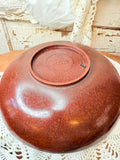 VINTAGE BROWN MELAMINE SERVING BOWL - 2 AVAILABLE
