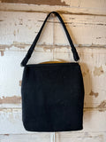 VINTAGE BLACK AND GOLD LEWIS PURSE