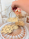 VINTAGE FOLDABLE SERVING PLATE DECOR