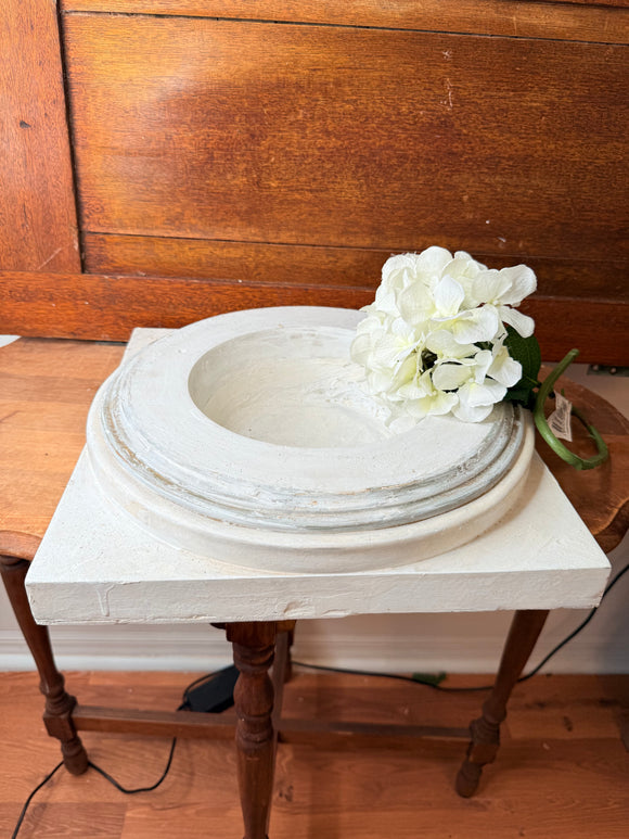 ANTIQUE SHABBY CHIC WOOD COLUMN BASE RISER DECOR