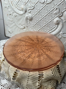 ARCOROC FRANCE PINK GLASS VINTAGE SET OF DINNER PLATES - 3 SETS AVAILABLE
